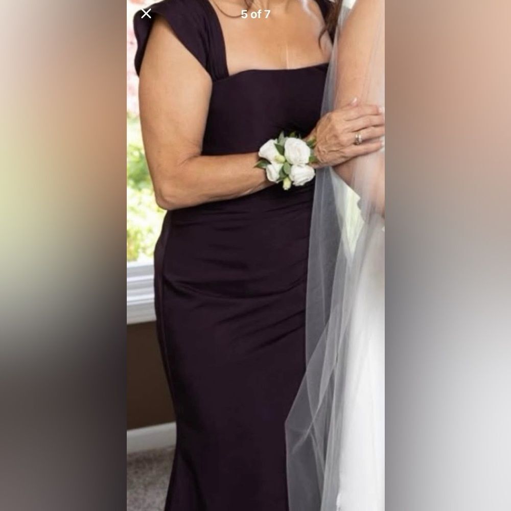 Cameron Blake Full Length Eggplant Dress - Picture 4 of 7